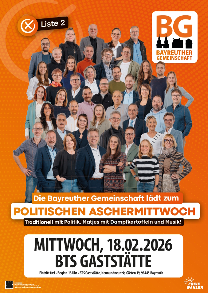 Aschermittwoch BTS Gaststätte Bayreuther Gemeinschaft